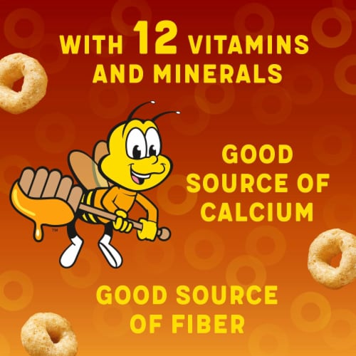 General Mills Honey Nut Cheerios Heart Healthy Breakfast Cereal Giant Size Perspective: bottom