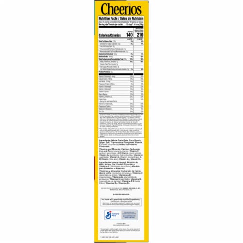 General Mills Cheerios Giant Size Cereal Perspective: bottom
