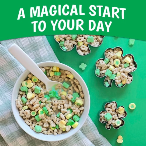 Lucky Charms Gluten Free St. Patricks Day Cereal with Marshmallows Perspective: bottom