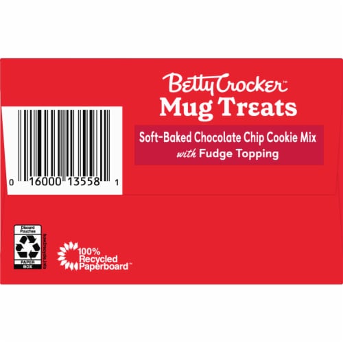 Betty Crocker™ Chocolate Chip Cookie Mix with Fudge Topping Mug Treats Perspective: bottom