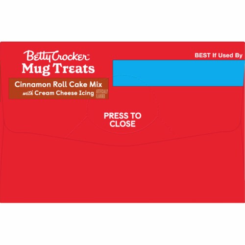 Betty Crocker™ Mug Treats Cinnamon Roll Cake Mix with Cream Cheese Icing Mug Treats Perspective: bottom