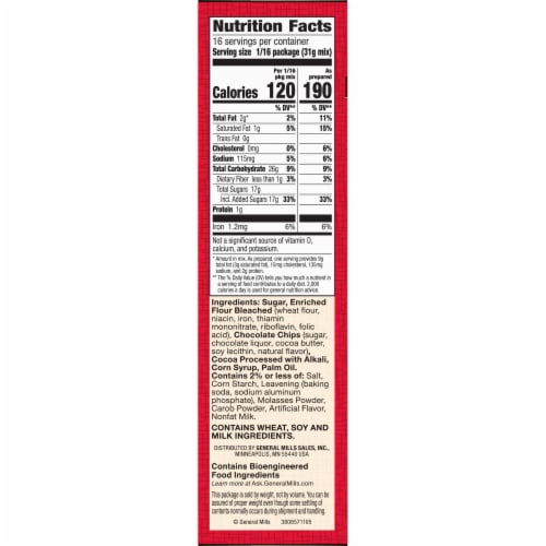 Betty Crocker™ Delights Cookie Brownie Bar Mix Perspective: bottom