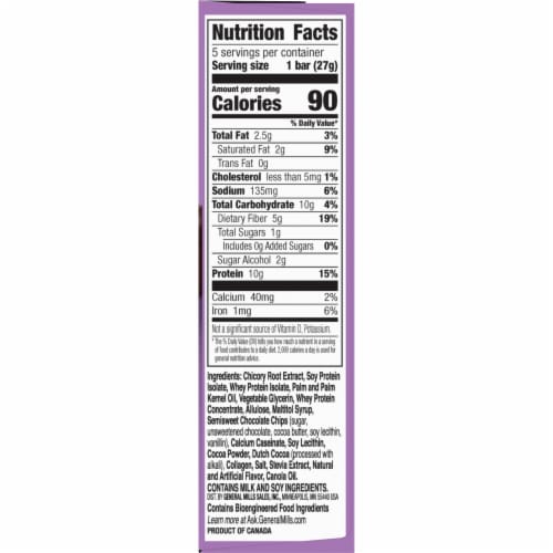 Protein One 90 Calorie Chocolate Chip Keto Friendly Protein Bars Perspective: bottom