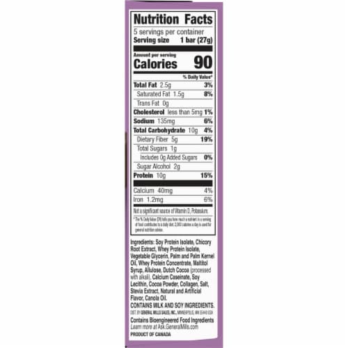 Protein One 90 Calorie Chocolate Fudge Keto Friendly Protein Bars Perspective: bottom