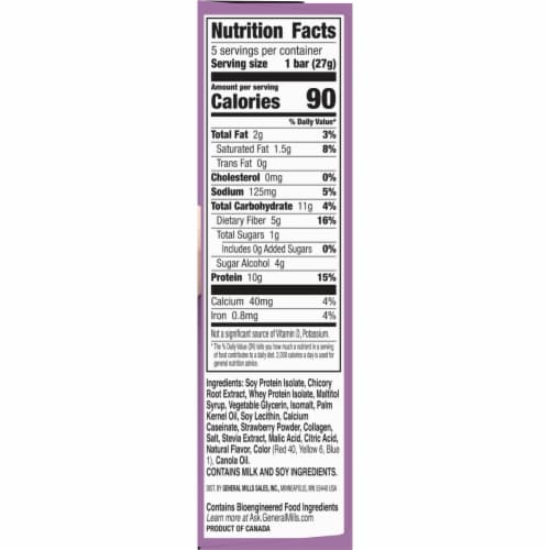 Protein One 90 Calorie Strawberries and Cream Keto Friendly Protein Bars Perspective: bottom