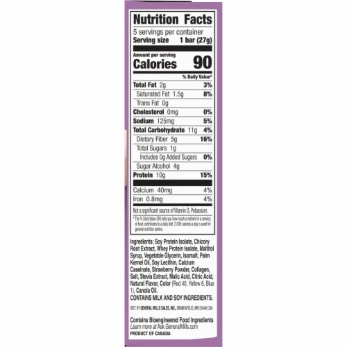 Protein One 90 Calorie Strawberries and Cream Keto Friendly Protein Bars Perspective: bottom