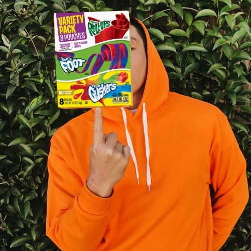 Fruit Roll-Ups' Fruit by the Foot' Gushers Fruit Flavored Snacks Variety Pack Perspective: bottom