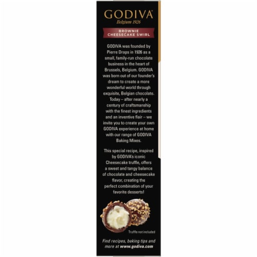 Godiva® Brownie Cheesecake Swirl Baking Mix Perspective: bottom