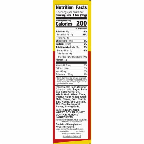 Nature Valley Wafer Peanut Butter Chocolate Wafer Bars Perspective: bottom