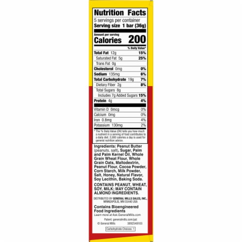 Nature Valley Wafer Peanut Butter Chocolate Wafer Bars Perspective: bottom