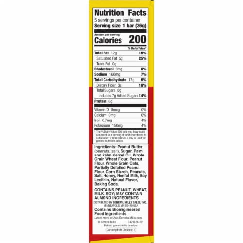 Nature Valley Wafer Peanut Butter Bars Perspective: bottom