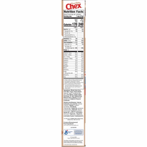 General Mills Peanut Butter Chex Cereal Perspective: bottom
