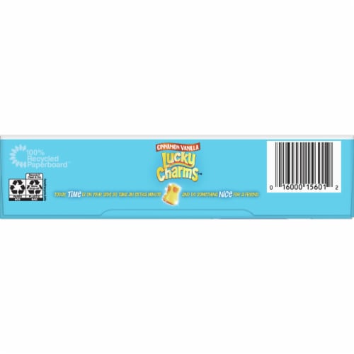 Lucky Charms Cinnamon Vanilla Frosted Oat Cereal with Marshmallows Perspective: bottom