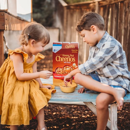 Honey Nut Cheerios Heart Healthy Cereal Perspective: bottom