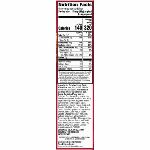 Hamburger Helper Cheesy Enchilada Perspective: bottom