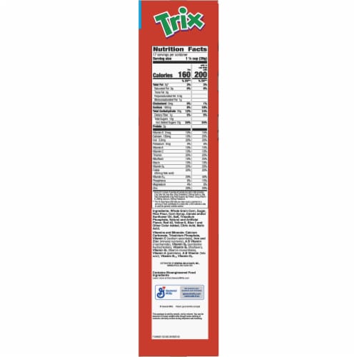 Trix Guardians of the Galaxy Special Edition Cereal Perspective: bottom