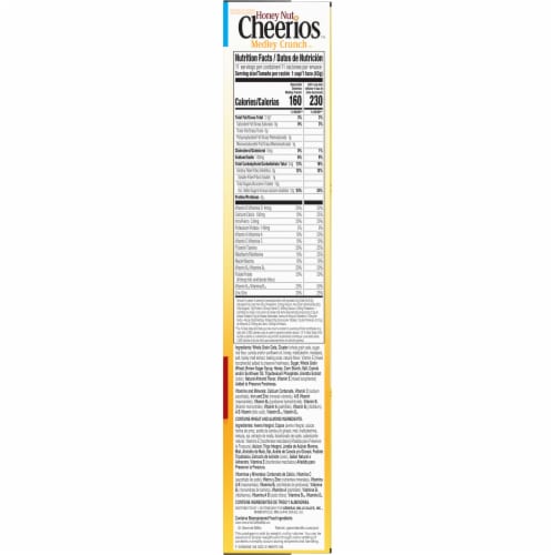 General Mills Medley Crunch Honey Nut Cheerios Large Size Cereal Perspective: bottom