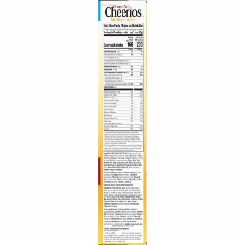 honey nut cheerios food label