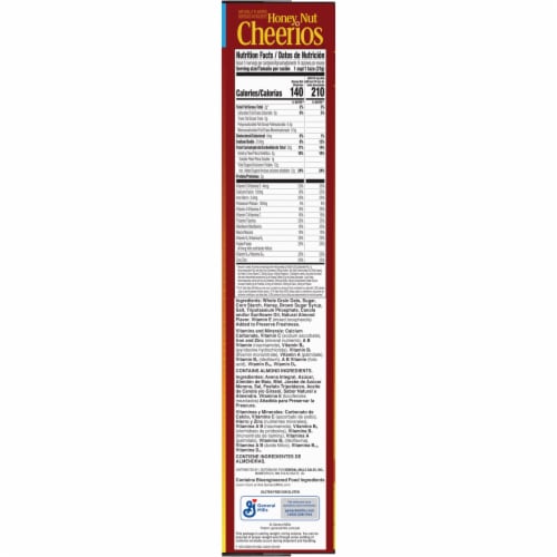 General Mills Honey Nut Cheerios Family Size Cereal Perspective: bottom