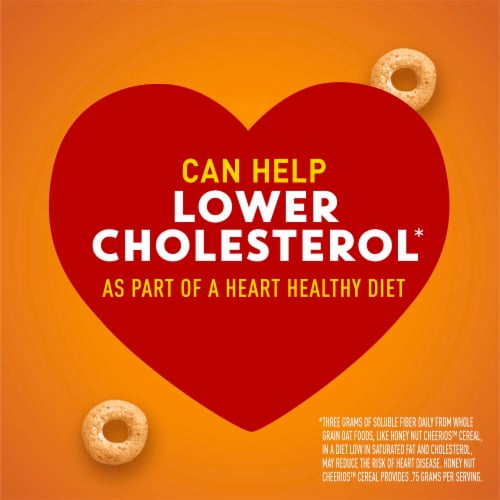 Honey Nut Cheerios Whole Grain Oat Gluten Free Cereal Perspective: bottom