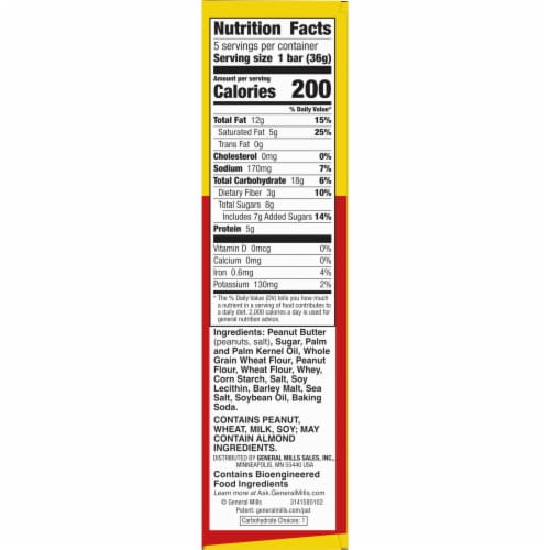 Nature Valley Wafer Pretzel Peanut Butter Wafer Bars Perspective: bottom