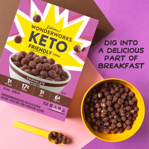 Wonderworks Keto Friendly Chocolate Breakfast Cereal Perspective: bottom