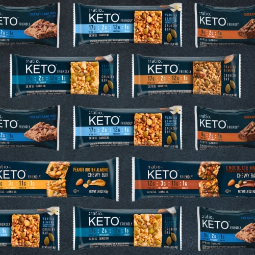ratio Keto Friendly Coconut Almond Crunchy Bars Perspective: bottom