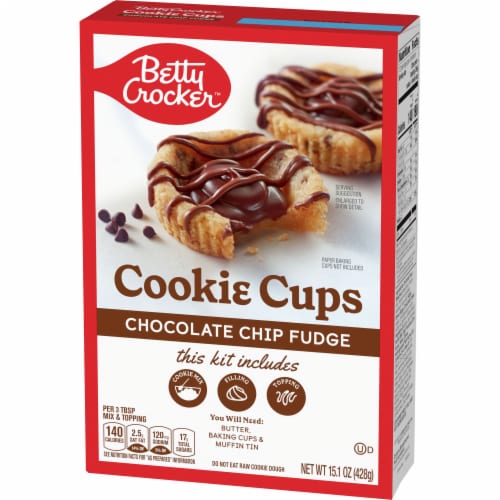 Betty Crocker™ Chocolate Chip Fudge Cookie Cups Baking Mix Perspective: bottom
