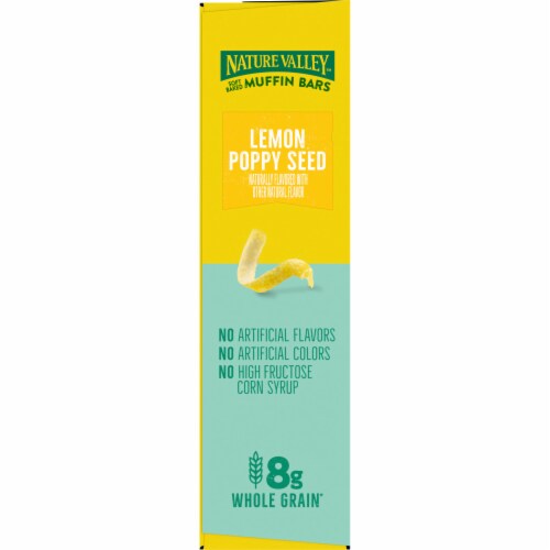Nature Valley Soft Baked Muffin Lemon Poppy Seed Breakfast Bars, 5 ct