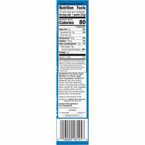 Marvel Spider-Man Gluten Free Fruit Flavored Snacks Perspective: bottom