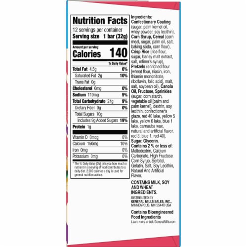 Chex Mix Birthday Cake Treat Bars Perspective: bottom