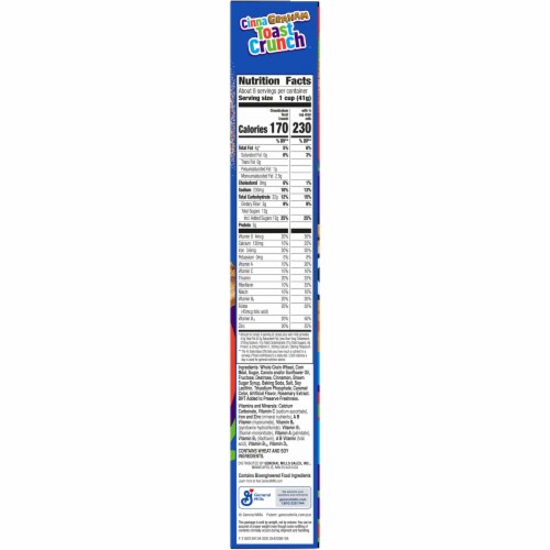General Mills CinnaGraham Toast Crunch Cereal Perspective: bottom
