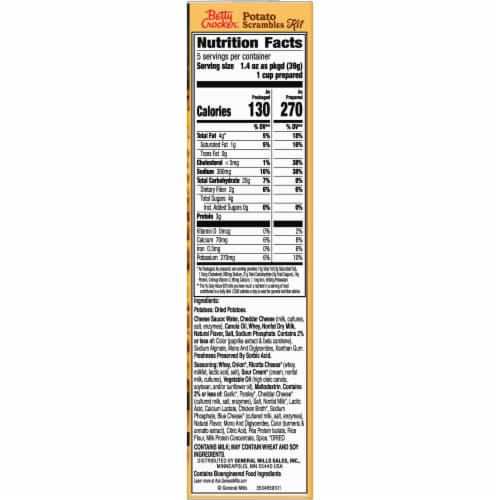 Betty Crocker™ Ham and Cheddar Potato Scrambles Kit Perspective: bottom