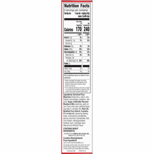 Betty Crocker Muffin Tops Mix Blueberry With Topping Perspective: bottom