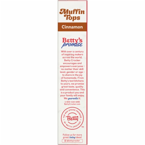 Betty Crocker Muffin Tops Mix Cinnamon With Topping Perspective: bottom
