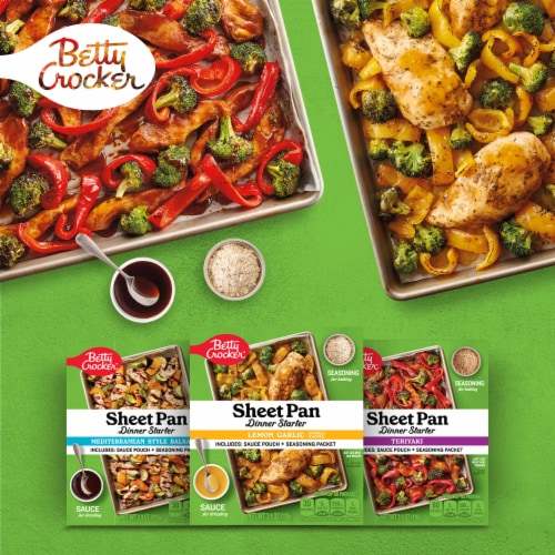 Betty Crocker Lemon Garlic Sheet Pan Dinner Starter Perspective: bottom