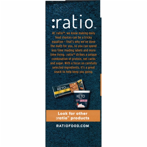 Ratio KETO Friendly Toasted Almond Crunchy Bars Gluten Free Snacks Perspective: bottom
