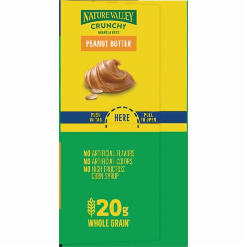 Nature Valley Whole Grain Oats and Chocolate Crunchy Dipped Granola Squares Lunch Box Snacks Perspective: bottom