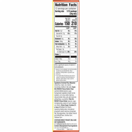 Betty Crocker™ REESE'S Peanut Butter Coffee Cake Mix Perspective: bottom