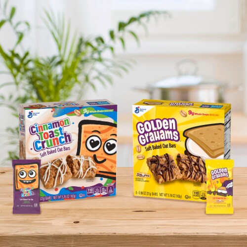 General Mills Cinnamon Toast Crunch Cereal Bars Perspective: bottom