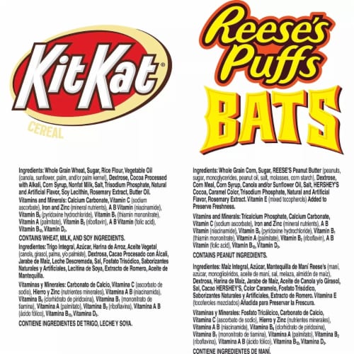 Reese's Bats and KitKat Breakfast Cereal (39.2 Ounce) Perspective: bottom