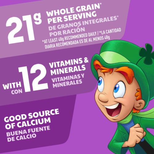 Lucky Charms Berry Swirl Kids Breakfast Cereal with Marshmallows Perspective: bottom