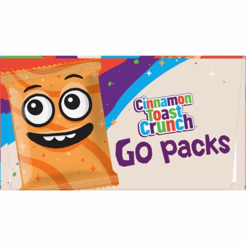Cinnamon Toast Crunch Go Packs Breakfast Cereal Perspective: bottom
