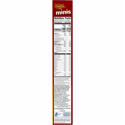 Honey Nut Cheerios Minis Breakfast Cereal Perspective: bottom