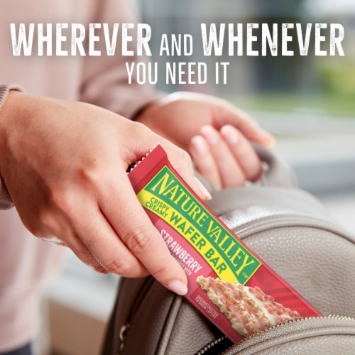 Nature Valley Strawberry Crispy Creamy Wafer Bars Perspective: bottom