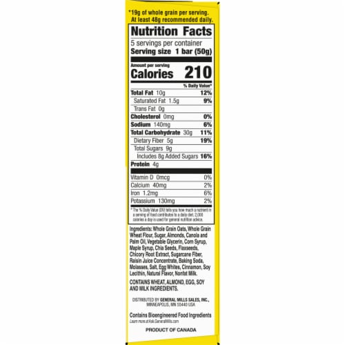 Nature Valley Maple Nut Soft Baked Breakfast Bars Perspective: bottom