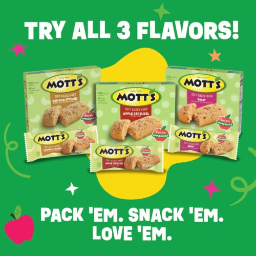 Mott's Apple Streusel Soft Baked Bars Perspective: bottom