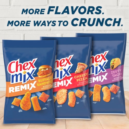 Chex Mix Remix Buffalo Sandwich Flavored Snack Mix Perspective: bottom