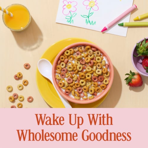 General Mills Cheerios Veggie Blends Apple Strawberry Cereal Perspective: bottom