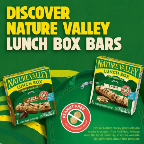 Nature Valley Double Chocolate Peanut Free Lunch Box Granola Bars Perspective: bottom